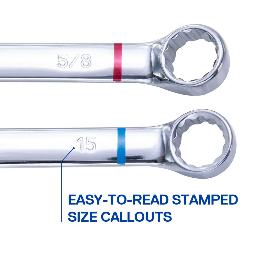 slide 6 of 6, Kobalt 1/2-in 12-point Standard (SAE) Standard Combination Wrench (no case), 1 ct