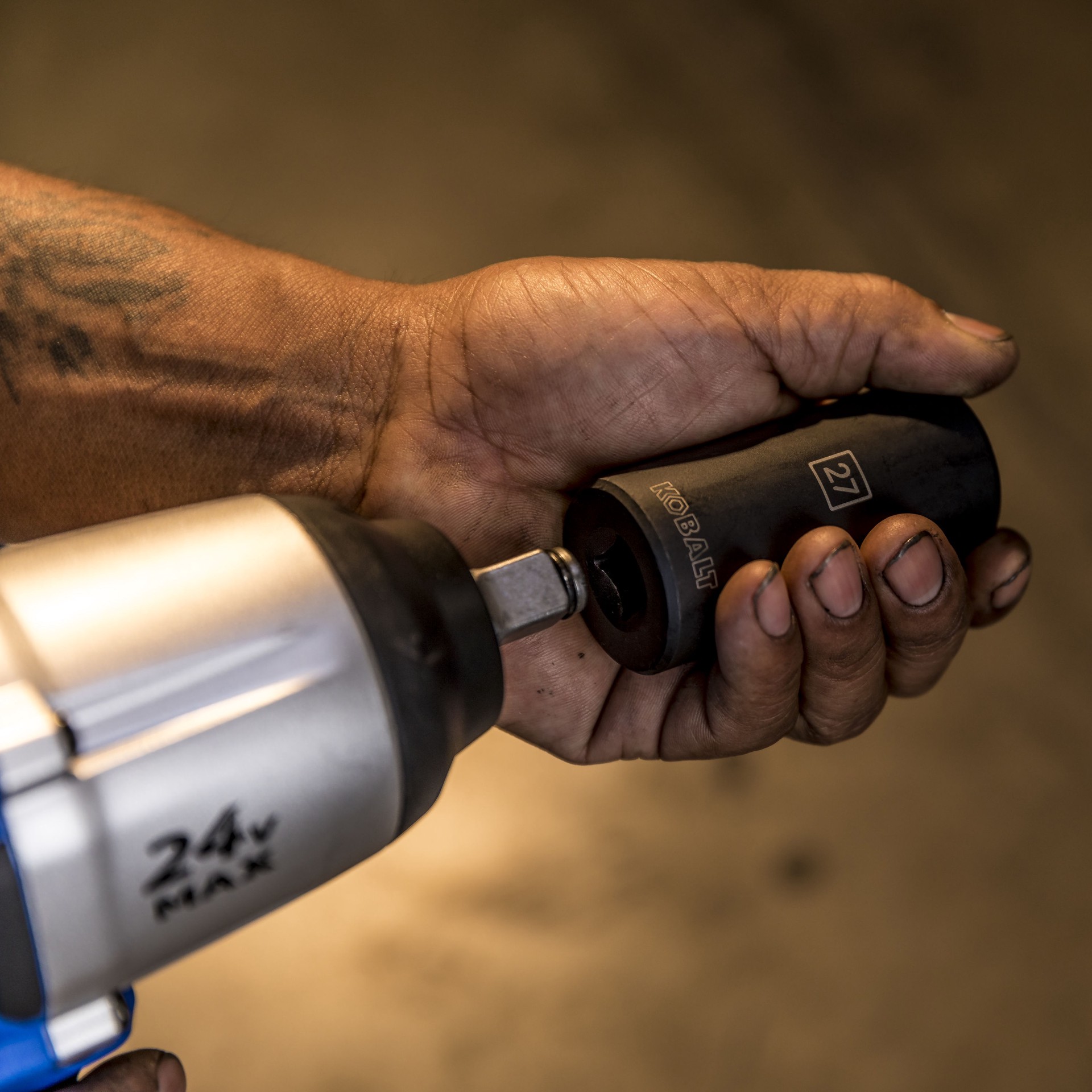 slide 6 of 6, Kobalt Metric 1/2-in Drive 18mm 6-point Impact Socket Individual, 1 ct