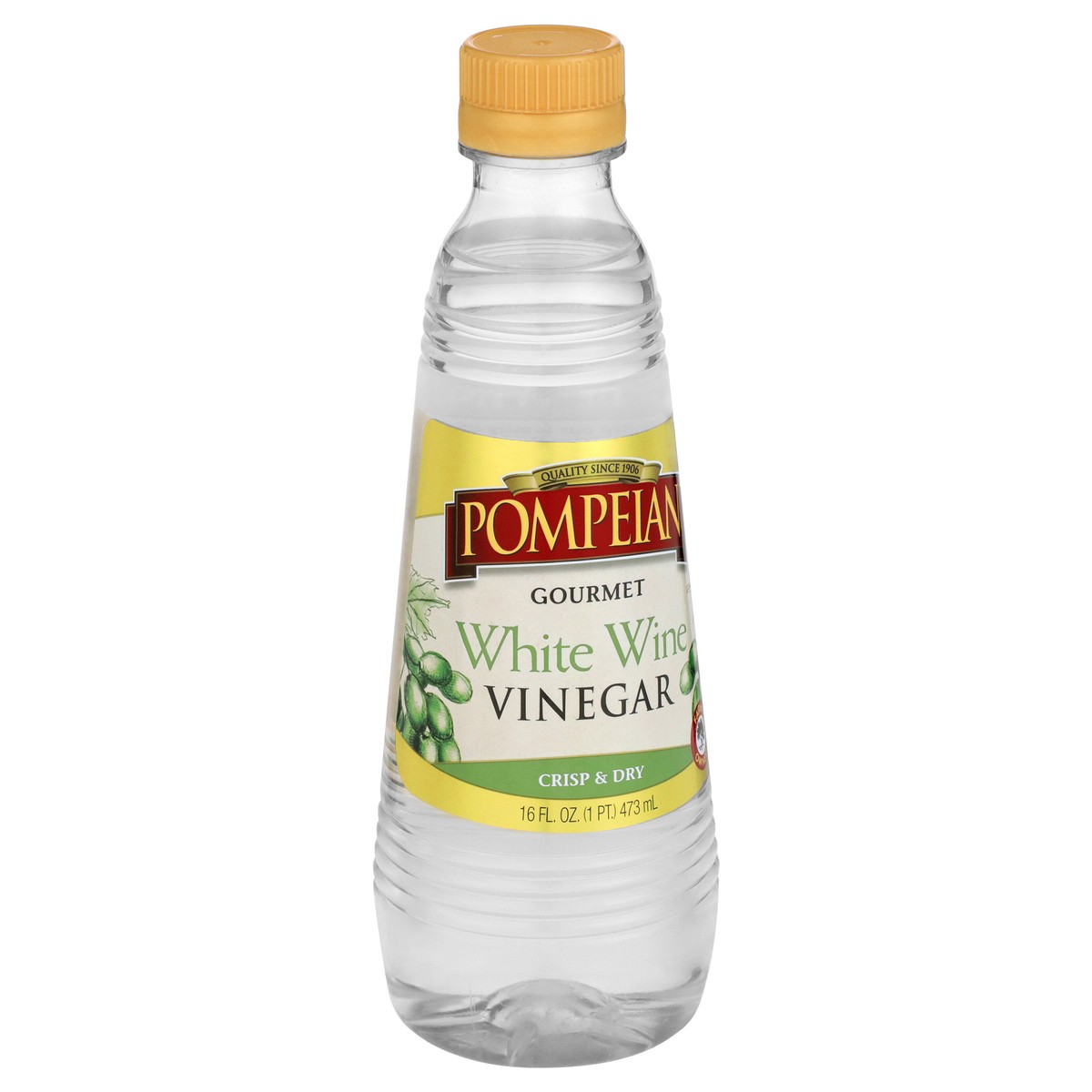 slide 8 of 8, Pompeian 16 oz Pompeian White Wine Vinegar, 16 fl oz