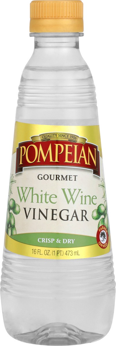 slide 5 of 8, Pompeian 16 oz Pompeian White Wine Vinegar, 16 fl oz