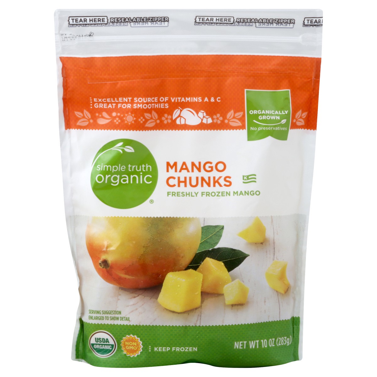 slide 2 of 3, Simple Truth Mango Chunks 10 oz, 10 oz