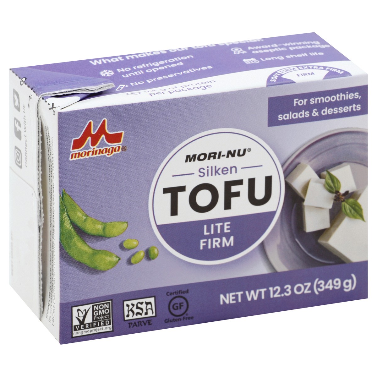 slide 3 of 9, Mori Nu Silken Lite Firm Tofu 12.3 oz, 12.3 oz