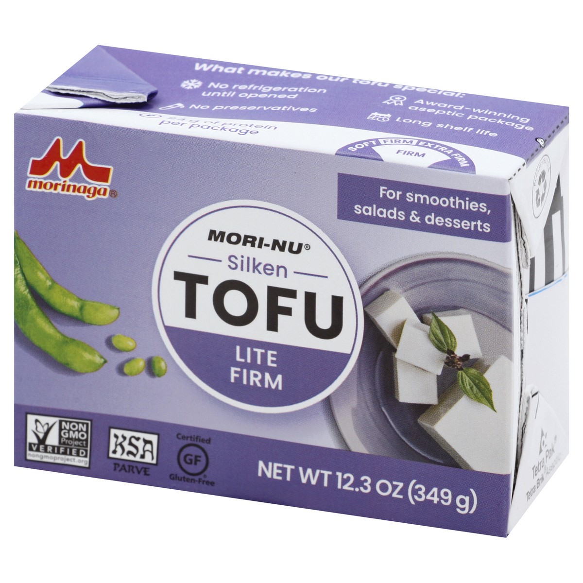 slide 9 of 9, Mori Nu Silken Lite Firm Tofu 12.3 oz, 12.3 oz