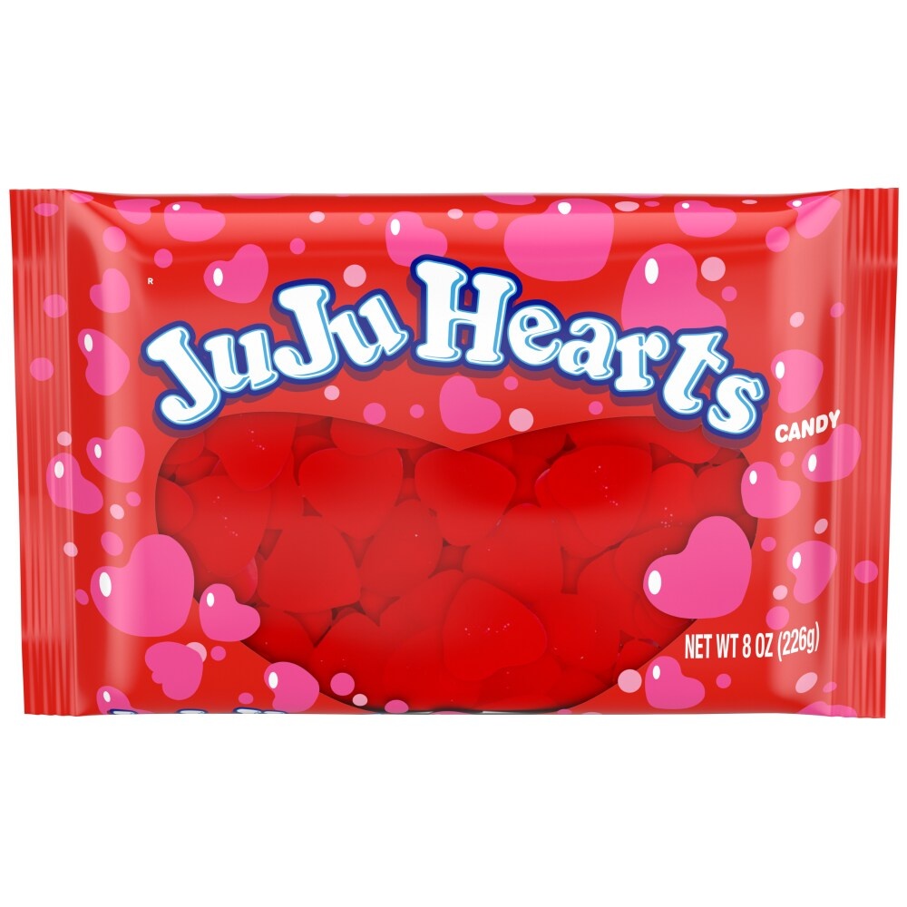 slide 1 of 1, Kroger Juju Hearts Candy Valentine, 8 oz