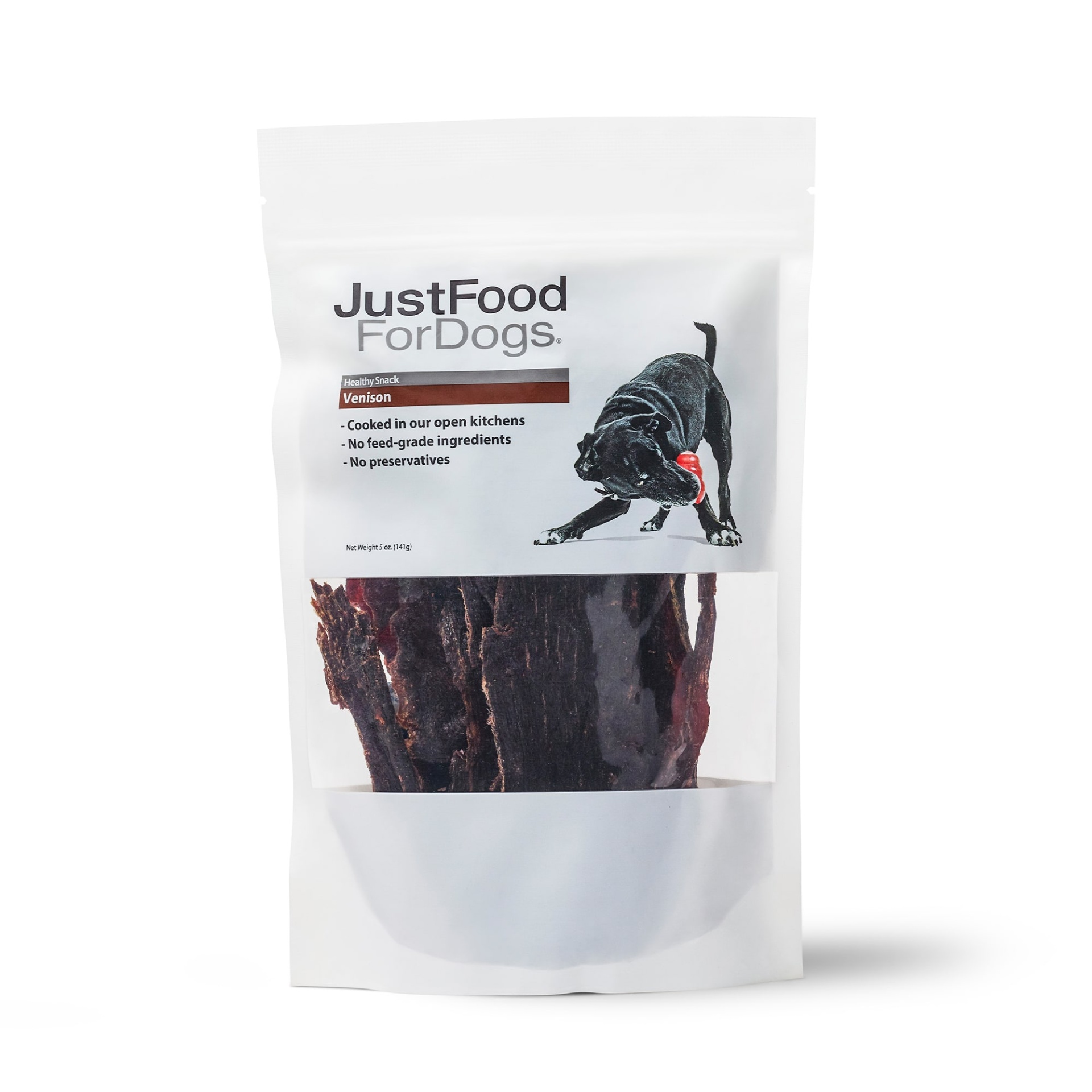 slide 1 of 1, JustFoodForDogs Snacks Venison Cap Steak Dog Treats, 5 oz