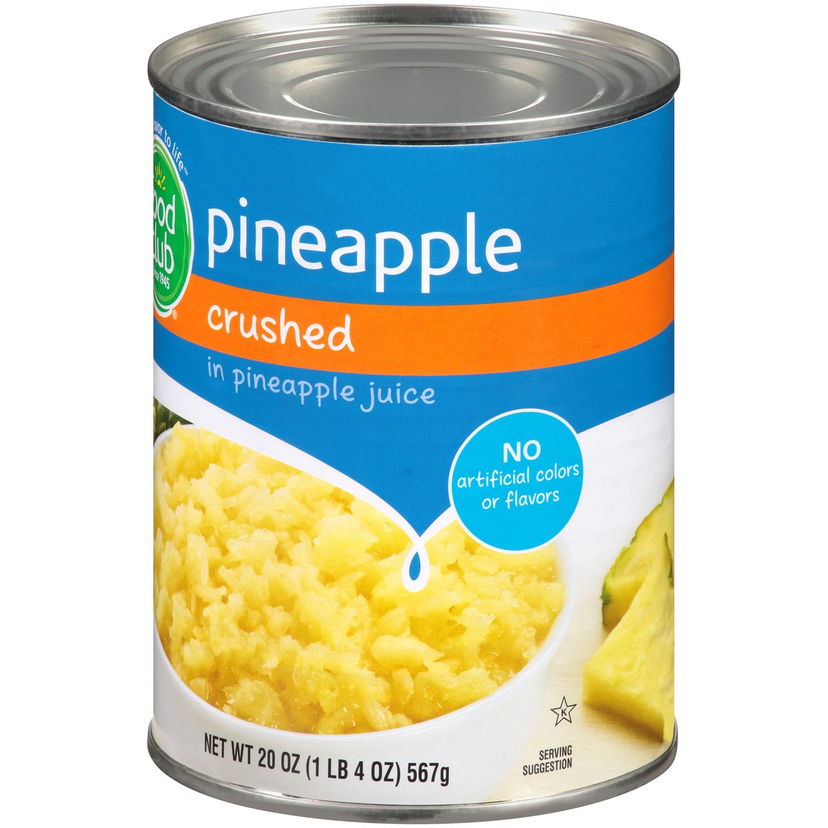 slide 5 of 12, Food Club Pineapple Crushed In Pineapple Juice, 20 oz