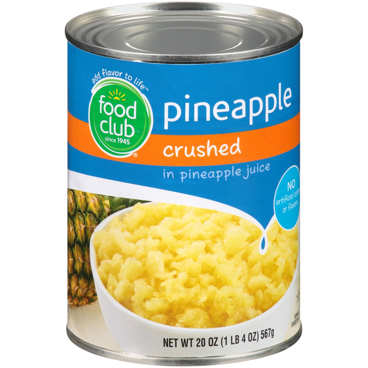 slide 2 of 12, Food Club Pineapple Crushed In Pineapple Juice, 20 oz