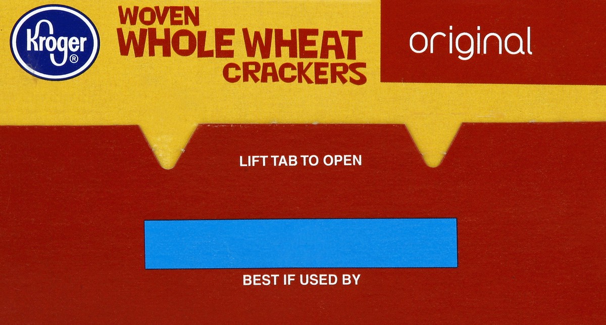 slide 2 of 5, Kroger Woven Whole Wheat Crackers, 9 oz