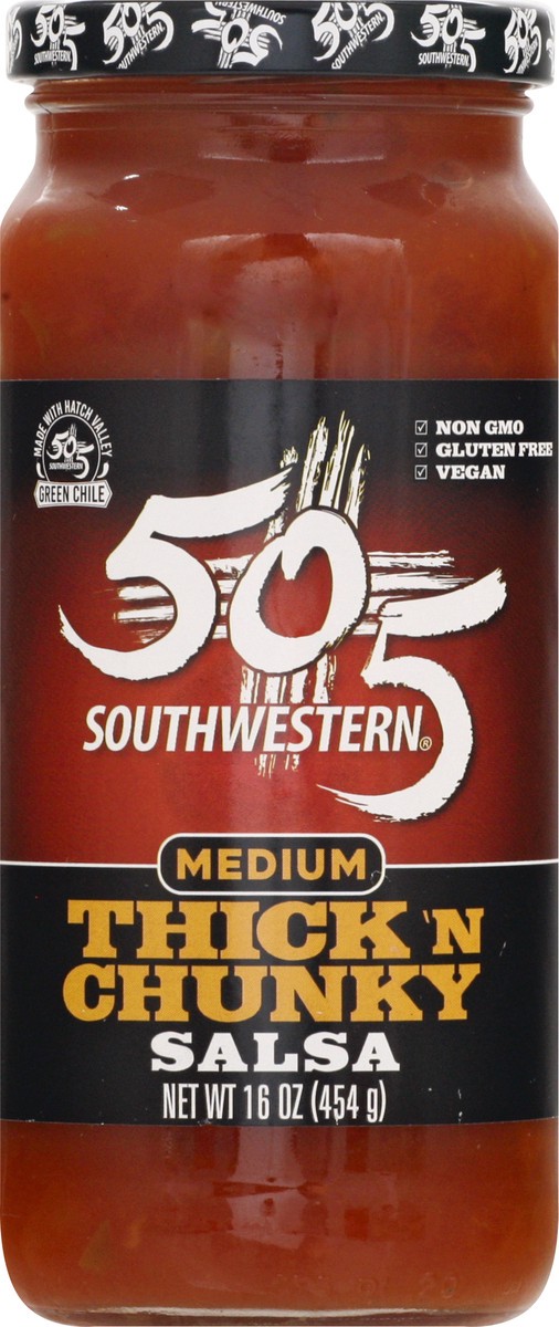 slide 6 of 9, 505 Southwestern Thick And Chunky Medium Salsa - 16 Oz, 16 oz