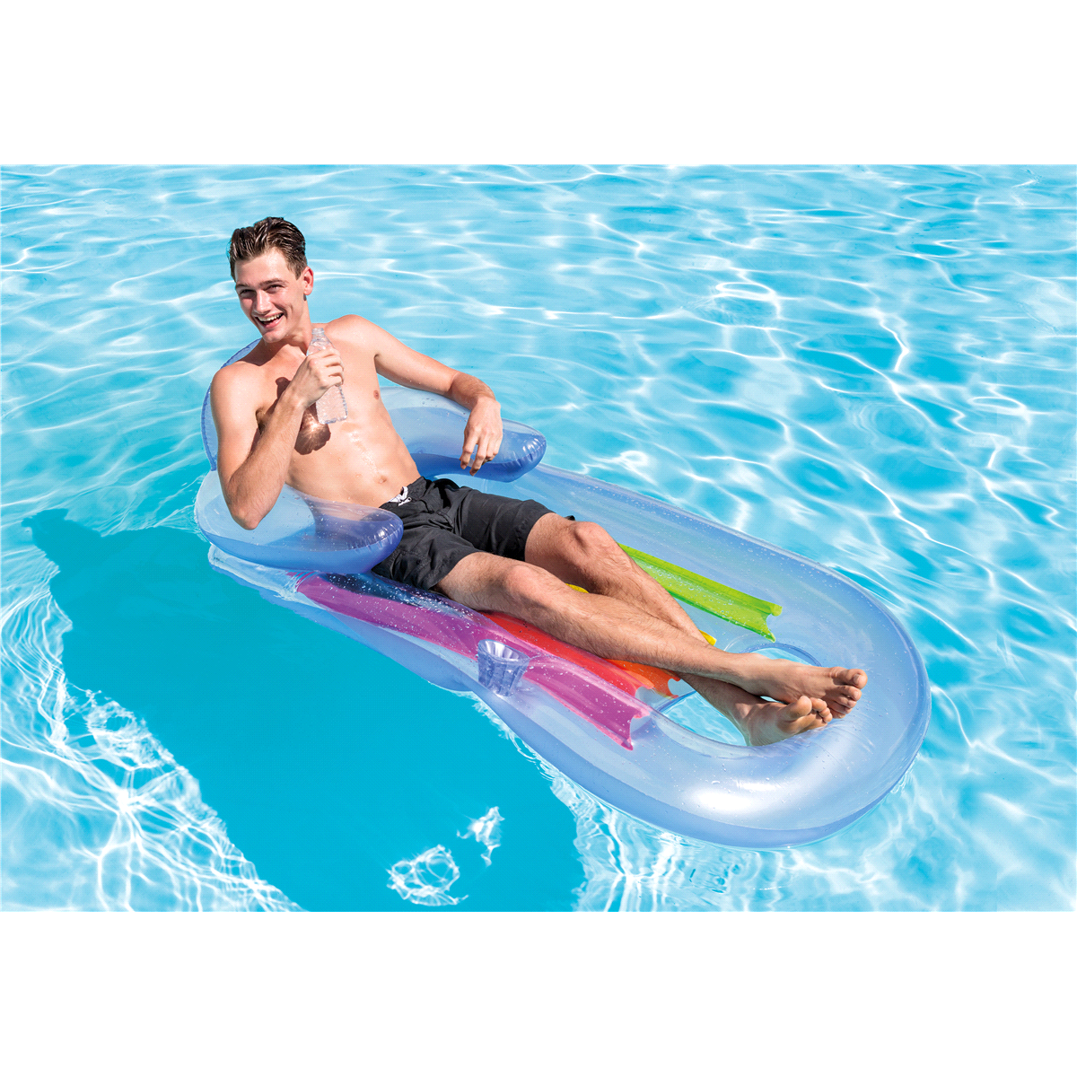 slide 1 of 9, Intex King Kool Inflatable Pool Lounge Float, 1 ct