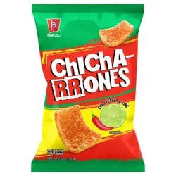 Barcel Chicharrones 2.5 oz Sharing Size Bag, Chili Pepper & Lime Flavored Spicy Puffed Wheat Snack