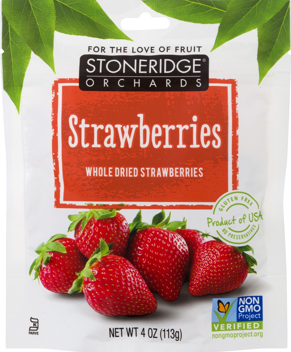 slide 5 of 13, Stoneridge Orchards Whole Dried Strawberries 4 oz, 4 oz