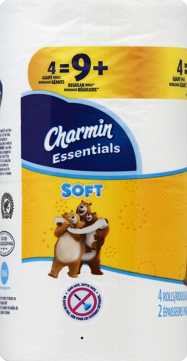 slide 3 of 5, Charmin Bathroom Tissue 4 ea, 4 ct