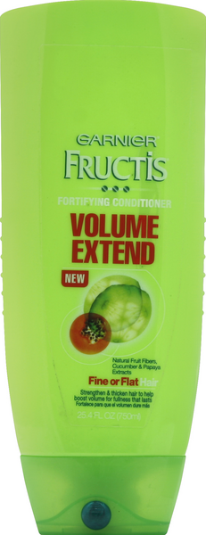 slide 1 of 1, Garnier Fructis Volume Extend Fortifying Conditioner for Fine or Flat Hair, 25.4 oz