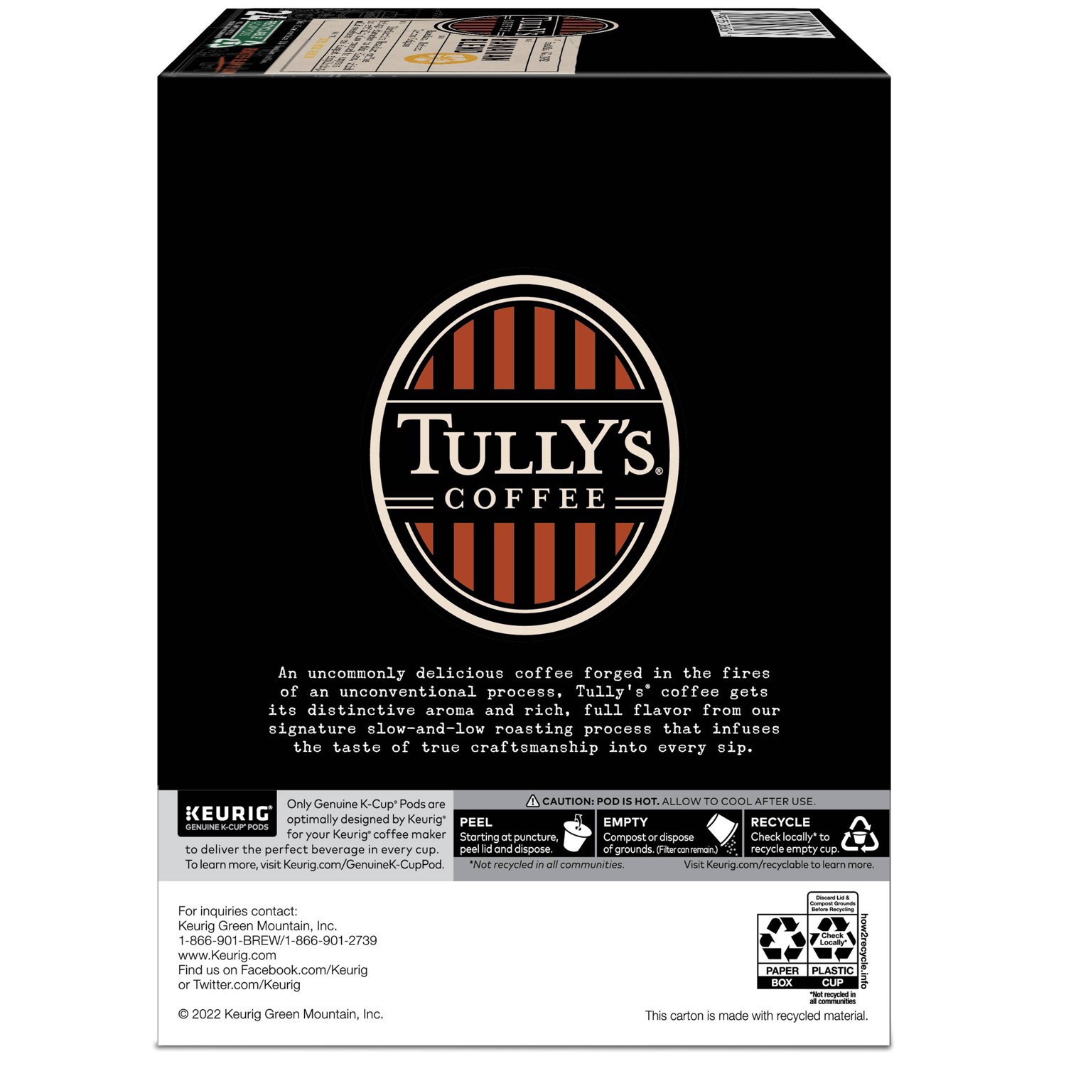 slide 2 of 12, Tully's Coffee Hawaiian Blend Keurig Single-Serve K-Cup Pods, Medium Roast Coffee, 24 Count, 24 ct