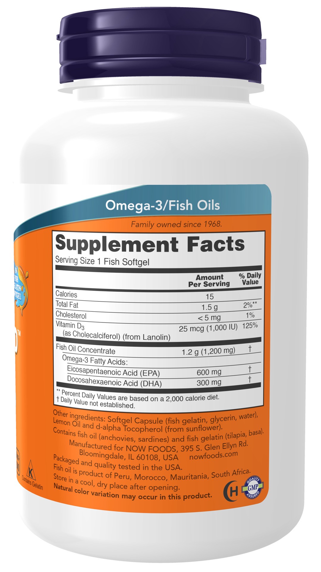 slide 2 of 4, NOW Ultra Omega 3-D™ Fish Oil (Fish Gelatin) - 90 Fish Softgels, 90 ct