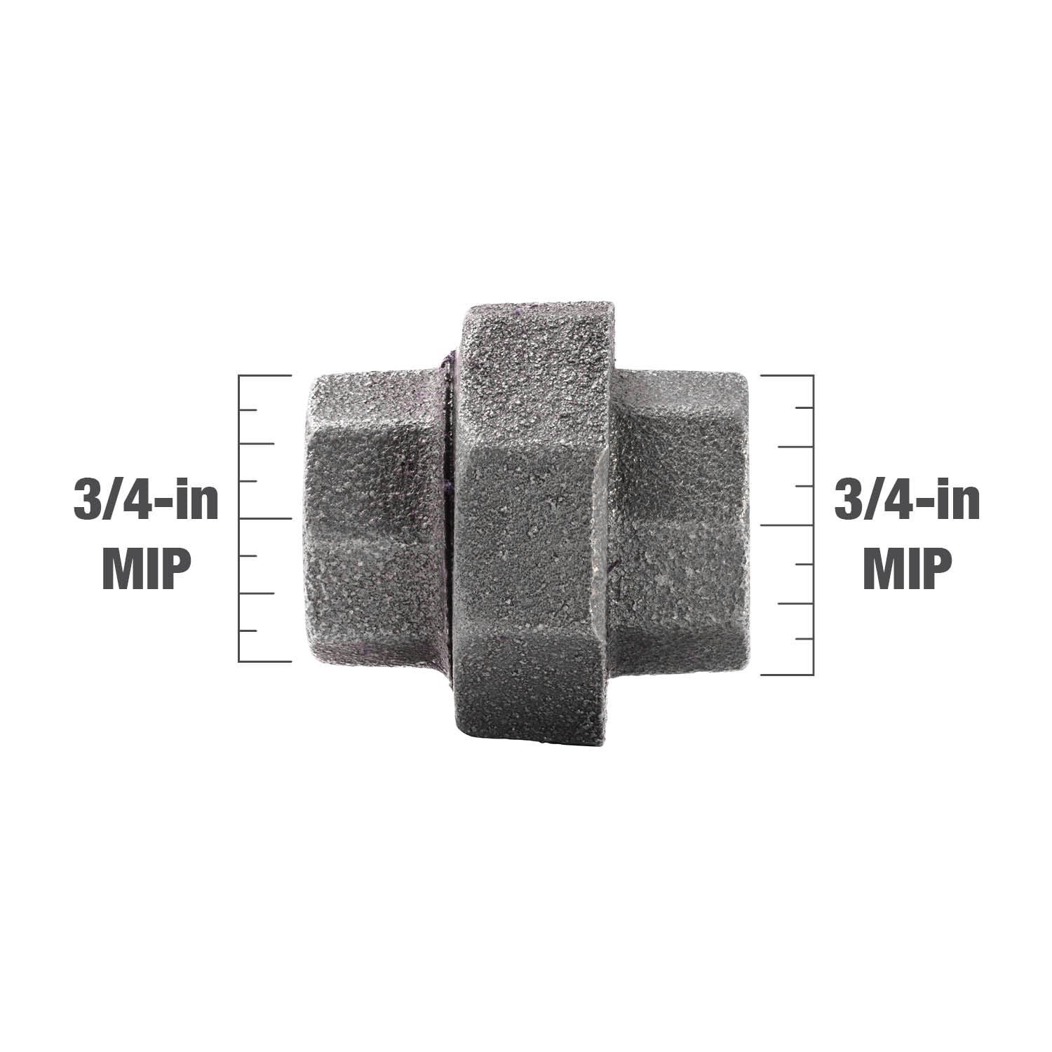 slide 6 of 6, RELIABILT 3/4-in Black Iron Union Fitting, 1 ct