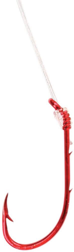 slide 1 of 1, E Claw Baitholder Snell Hook Sz6 Red 6P, 1 ct