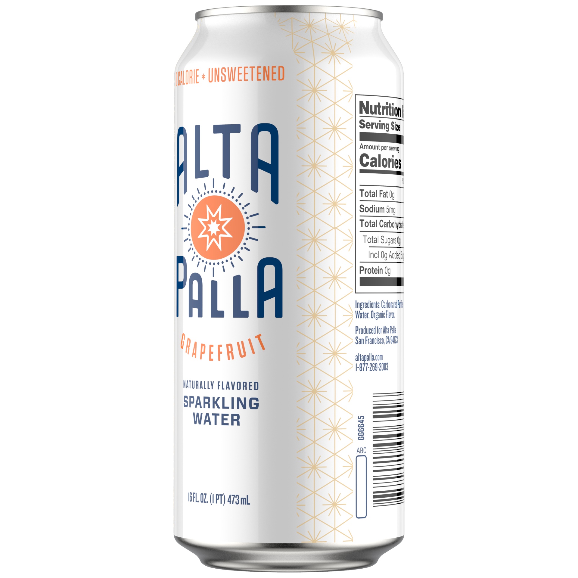 slide 4 of 4, Alta Palla Grapefruit Sparkling Water, 16 fl oz