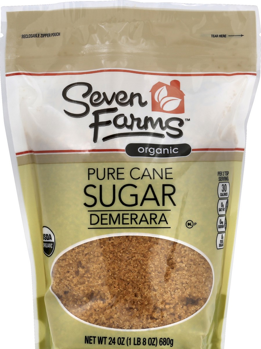 slide 5 of 6, Seven Farms Oure Cane Sugar 24o, 24 oz