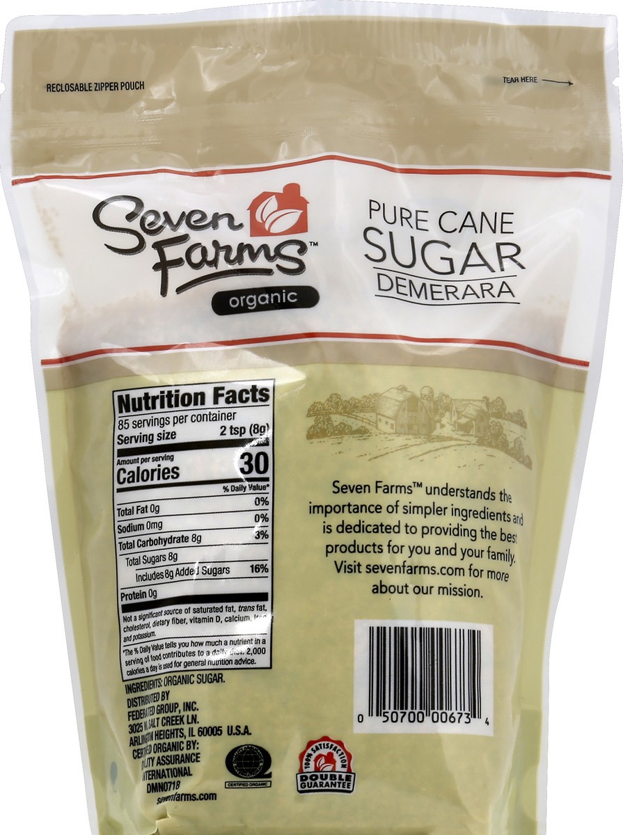 slide 6 of 6, Seven Farms Oure Cane Sugar 24o, 24 oz