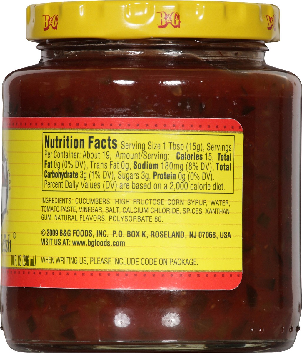 slide 5 of 11, B&G Hamburger Relish 10 fl. oz. Bottle, 10 fl oz