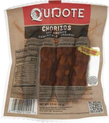 Quijote Chorizos Caseros (Homestyle Dried Sausage) 4-Pack