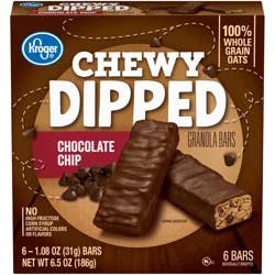 Kroger Chewy Dipped Chocolate Chip Granola Bars