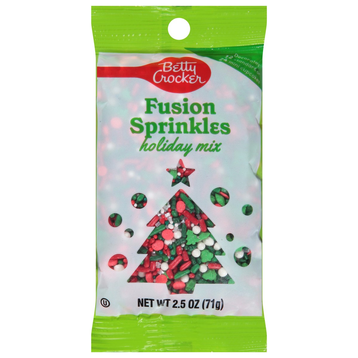 slide 1 of 9, Betty Crocker Holiday Mix Fusion Sprinkles 2.5 oz, 2.5 oz