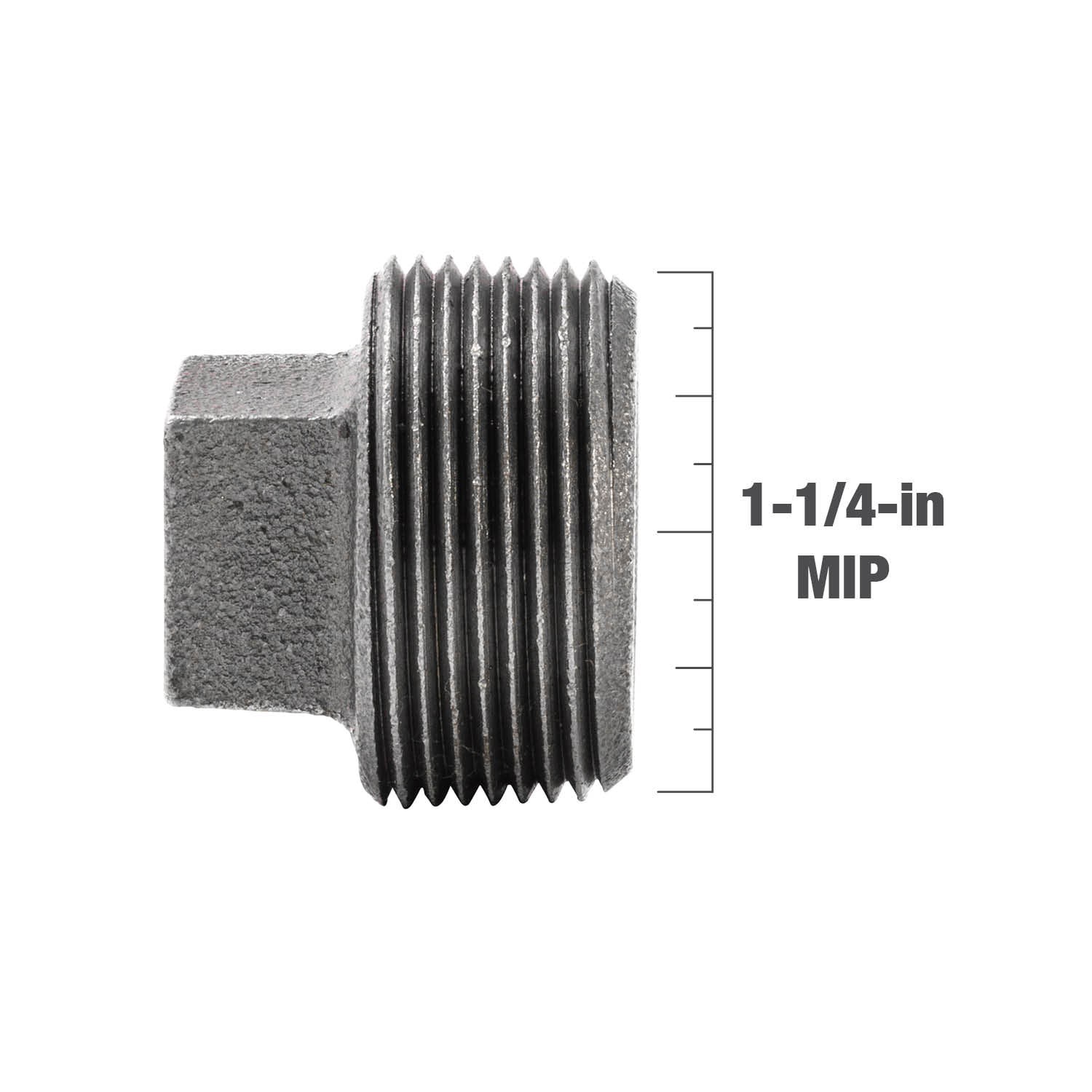 slide 4 of 5, RELIABILT 1-1/4-in Black Plug, 1 ct