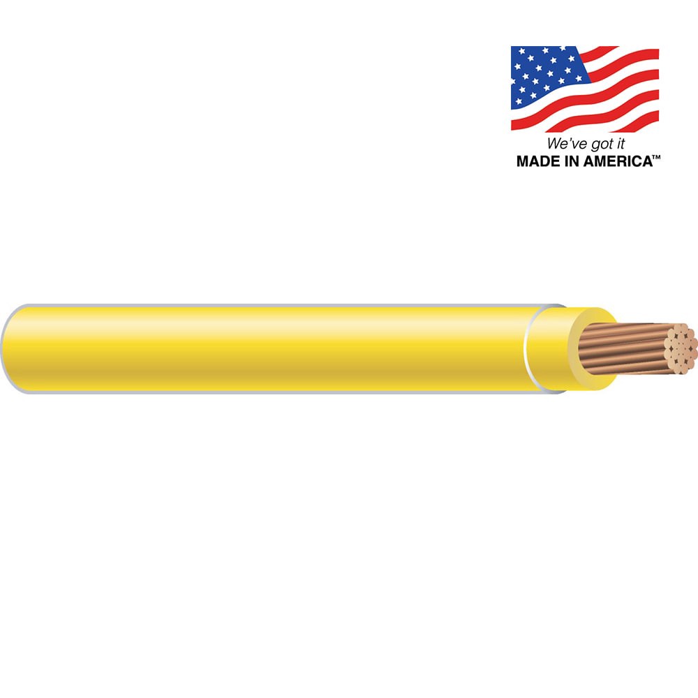 slide 2 of 3, Southwire 500-ft 10 -AWG Yellow Stranded Copper THHN wire ( By-the-roll ), 1 ct