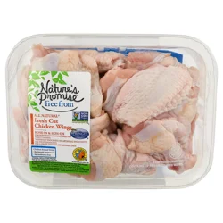 Nature's Promise All Natural Bone-In Skin-On Cut Chicken Wings Fresh