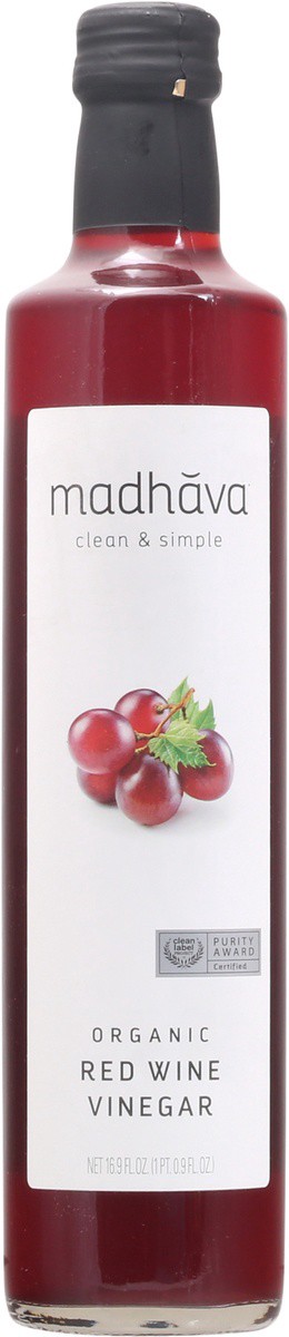 slide 8 of 9, Madhava Organic Red Wine Vinegar 16.9 fl oz, 16.9 fl oz