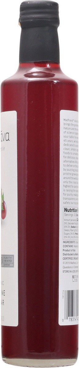 slide 5 of 9, Madhava Organic Red Wine Vinegar 16.9 fl oz, 16.9 fl oz