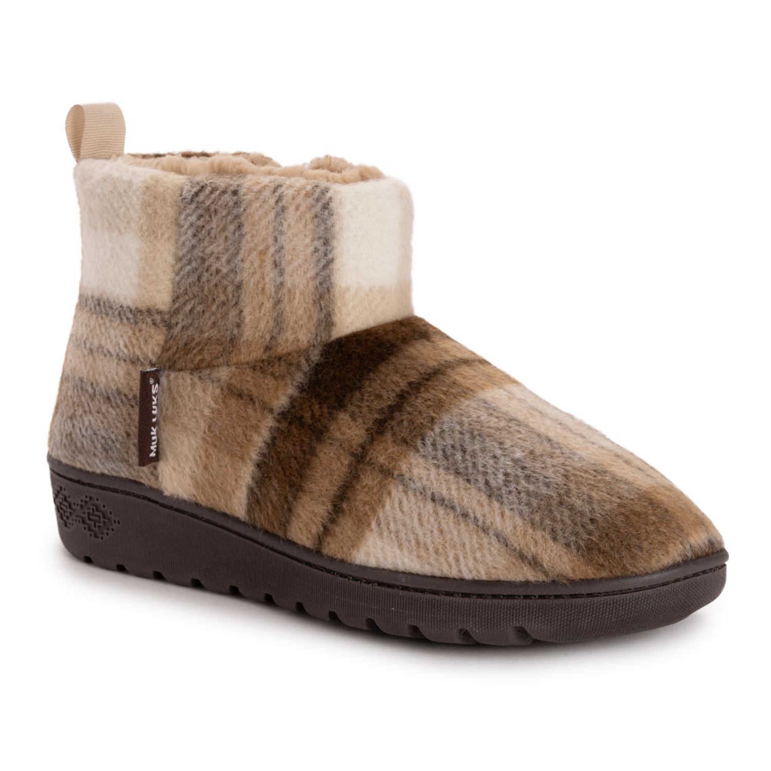 slide 1 of 6, Muk Luks Women's Avery Jo Slipper Brown, Large (9-10), LG