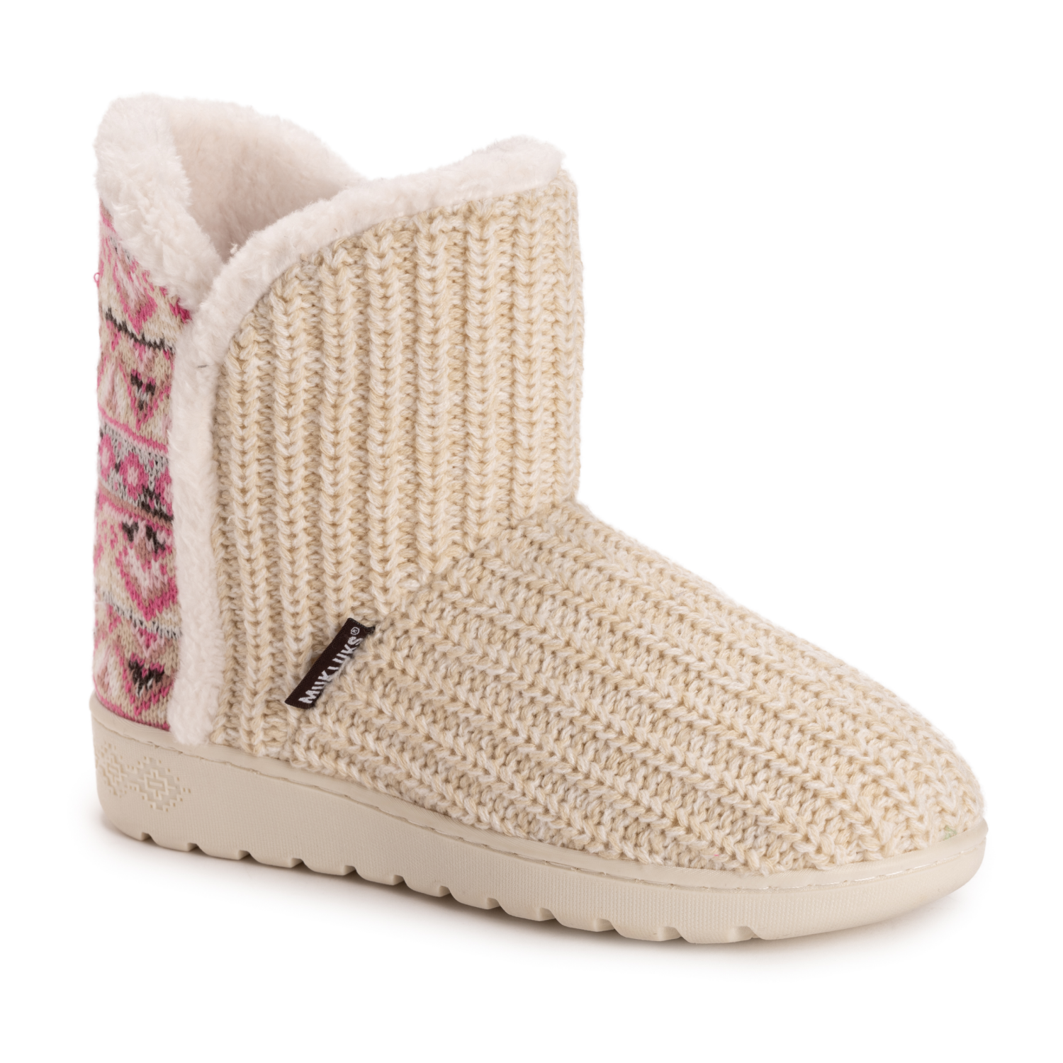 slide 1 of 6, Muk Luks Women's Cheyenne Slipper Cream, Xtra Large (11-12), XL