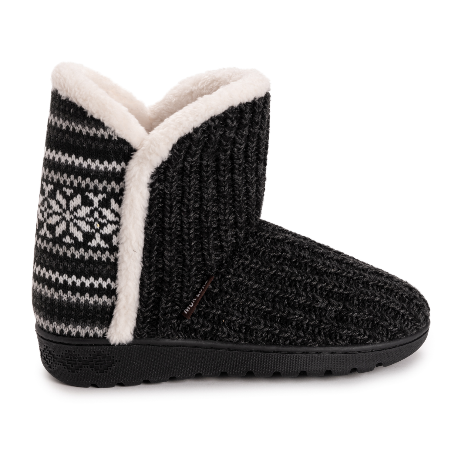 slide 5 of 6, Muk Luks Women's Cheyenne Slipper Black, Small (5-6), 1 ct