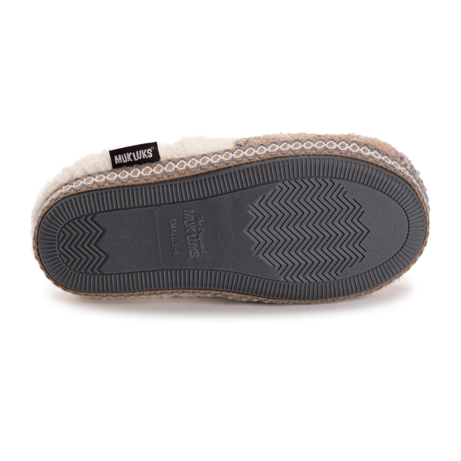 slide 3 of 6, Muk Luks Women's Cozy Plaid Scuff Slipper Tan, Xtra Large (11-12), XL