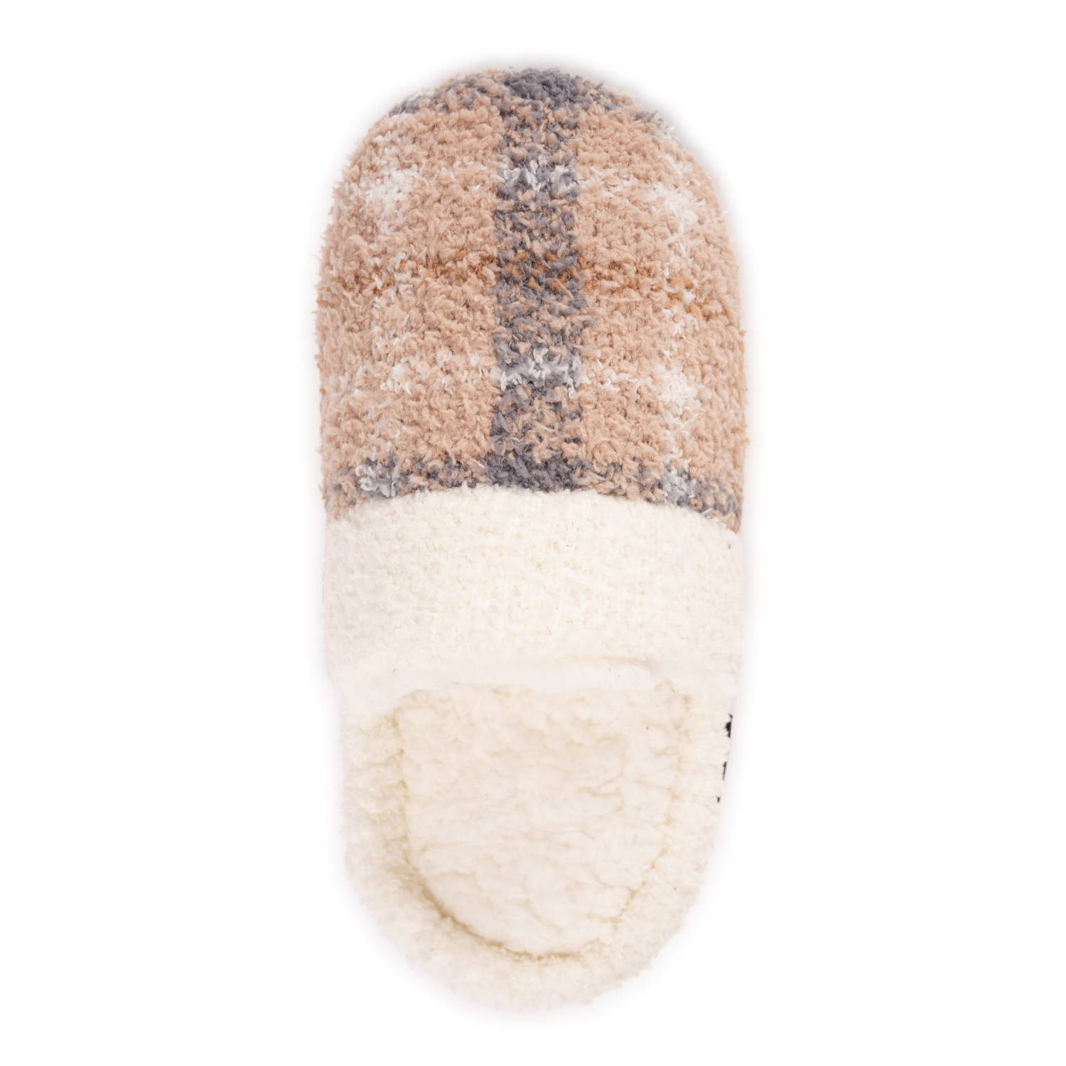 slide 6 of 6, Muk Luks Women's Cozy Plaid Scuff Slipper Tan, Xtra Large (11-12), XL