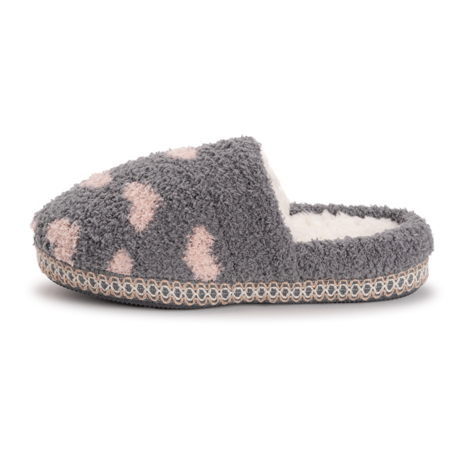 slide 4 of 6, Muk Luks Women's Cozy Hearts Scuff Slipper Pink, Small (5-6), 1 ct