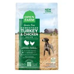 Open Farm Homestead Turkey & Chicken Grain-Free Dog Kibble 22 lb