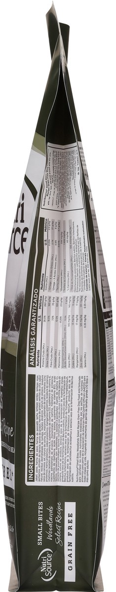 slide 2 of 15, NutriSource Grain Free Small Bites Woodlands Select Recipe Dog Food 12 lb, 192 oz