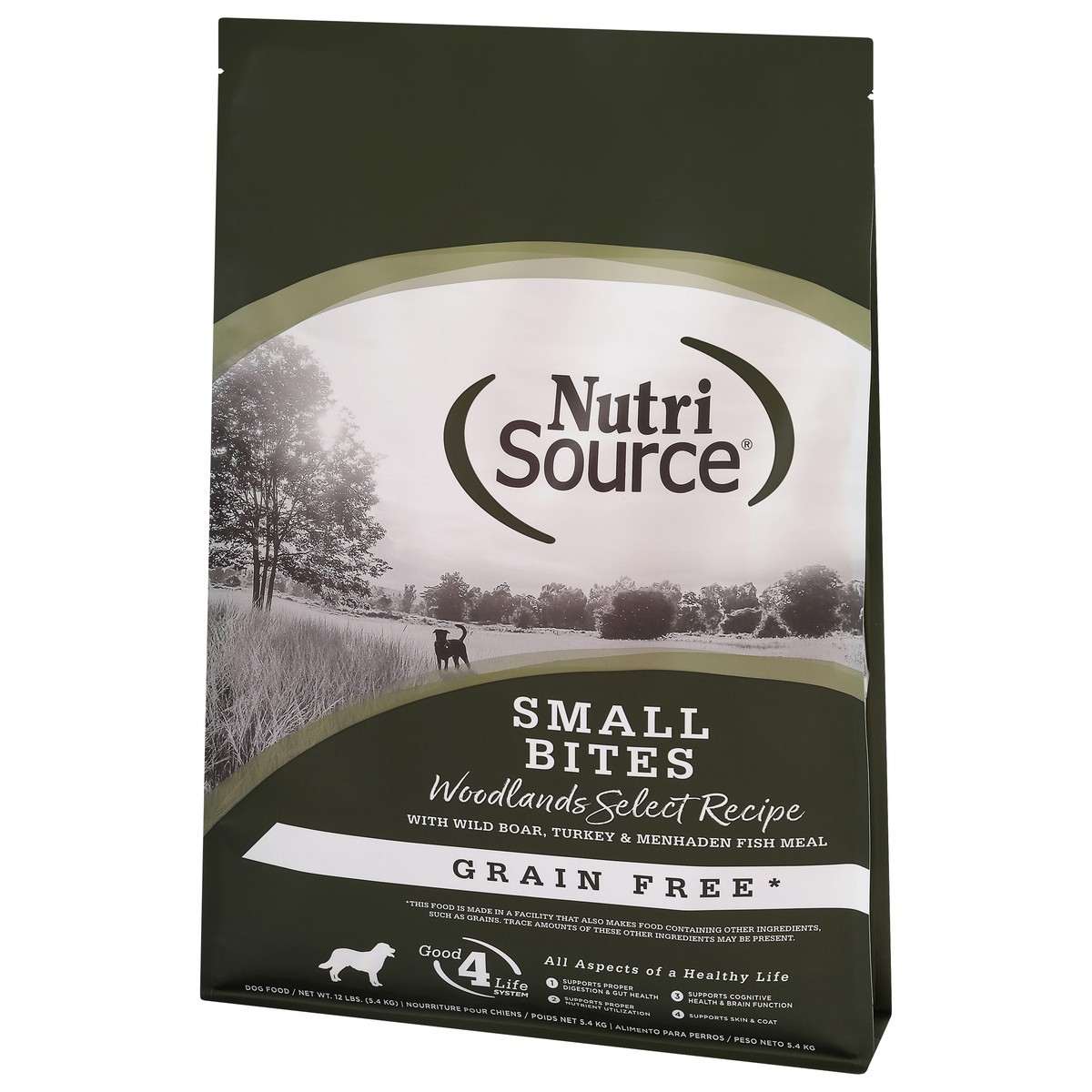 slide 11 of 15, NutriSource Grain Free Small Bites Woodlands Select Recipe Dog Food 12 lb, 192 oz