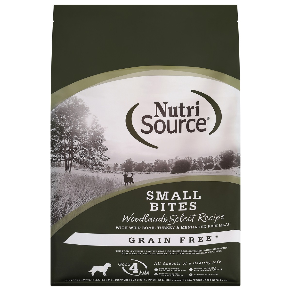 slide 8 of 15, NutriSource Grain Free Small Bites Woodlands Select Recipe Dog Food 12 lb, 192 oz