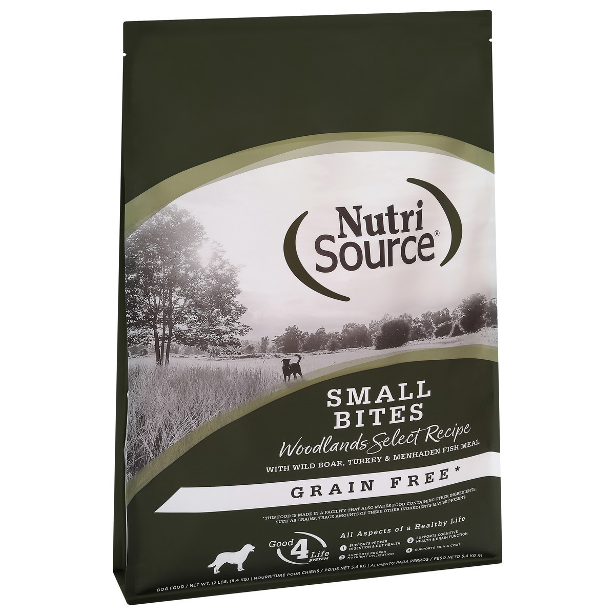 slide 12 of 15, NutriSource Grain Free Small Bites Woodlands Select Recipe Dog Food 12 lb, 192 oz
