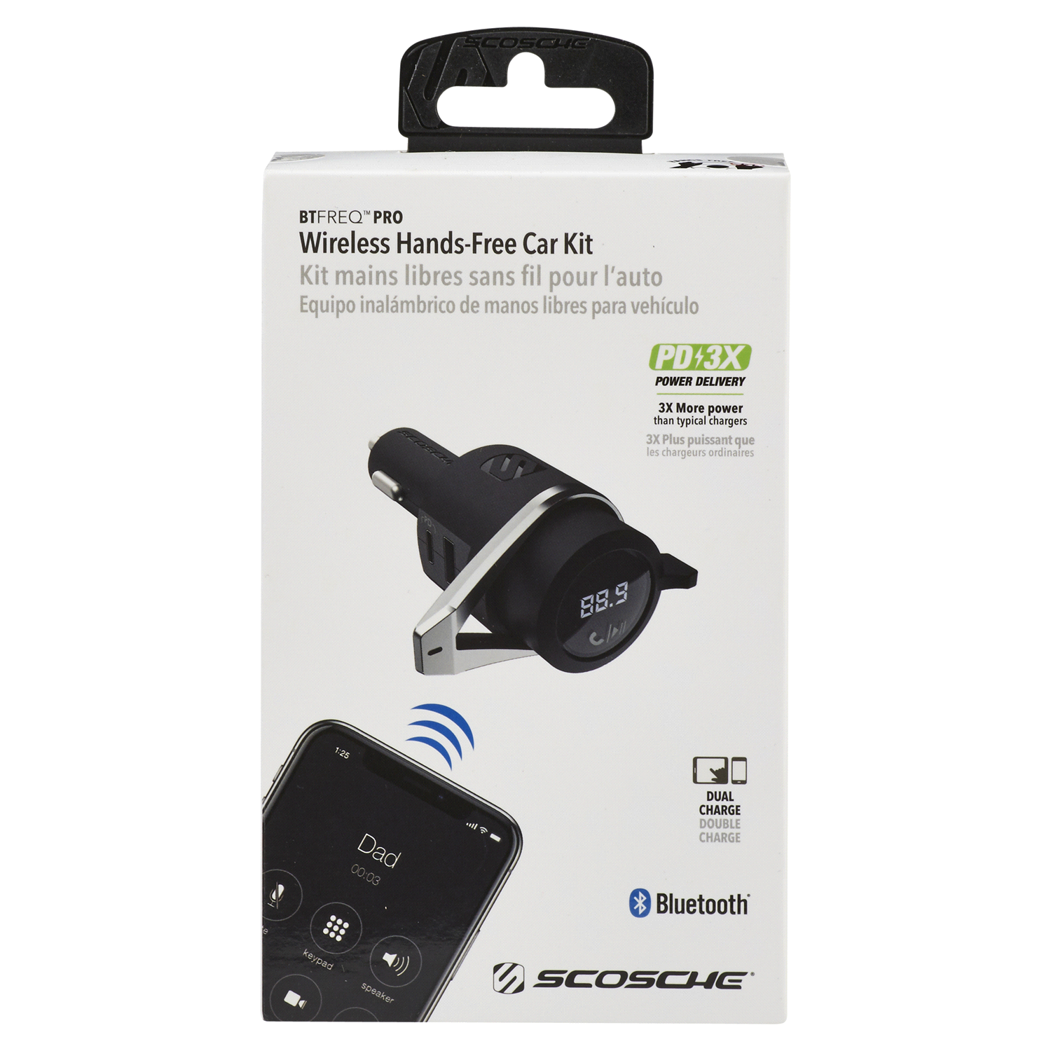 slide 1 of 2, Scosche BTFreq Universal Bluetooth Car Adapter Kit, 1 ct