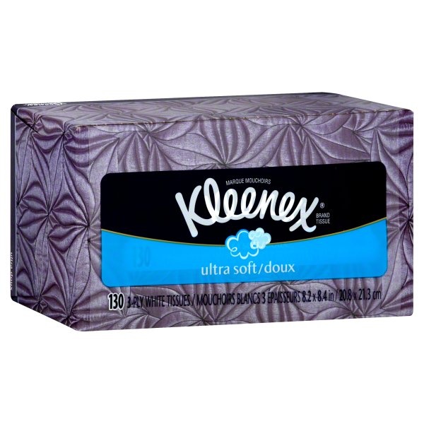 slide 1 of 1, Kleenex Ultra Facial, 130 ct