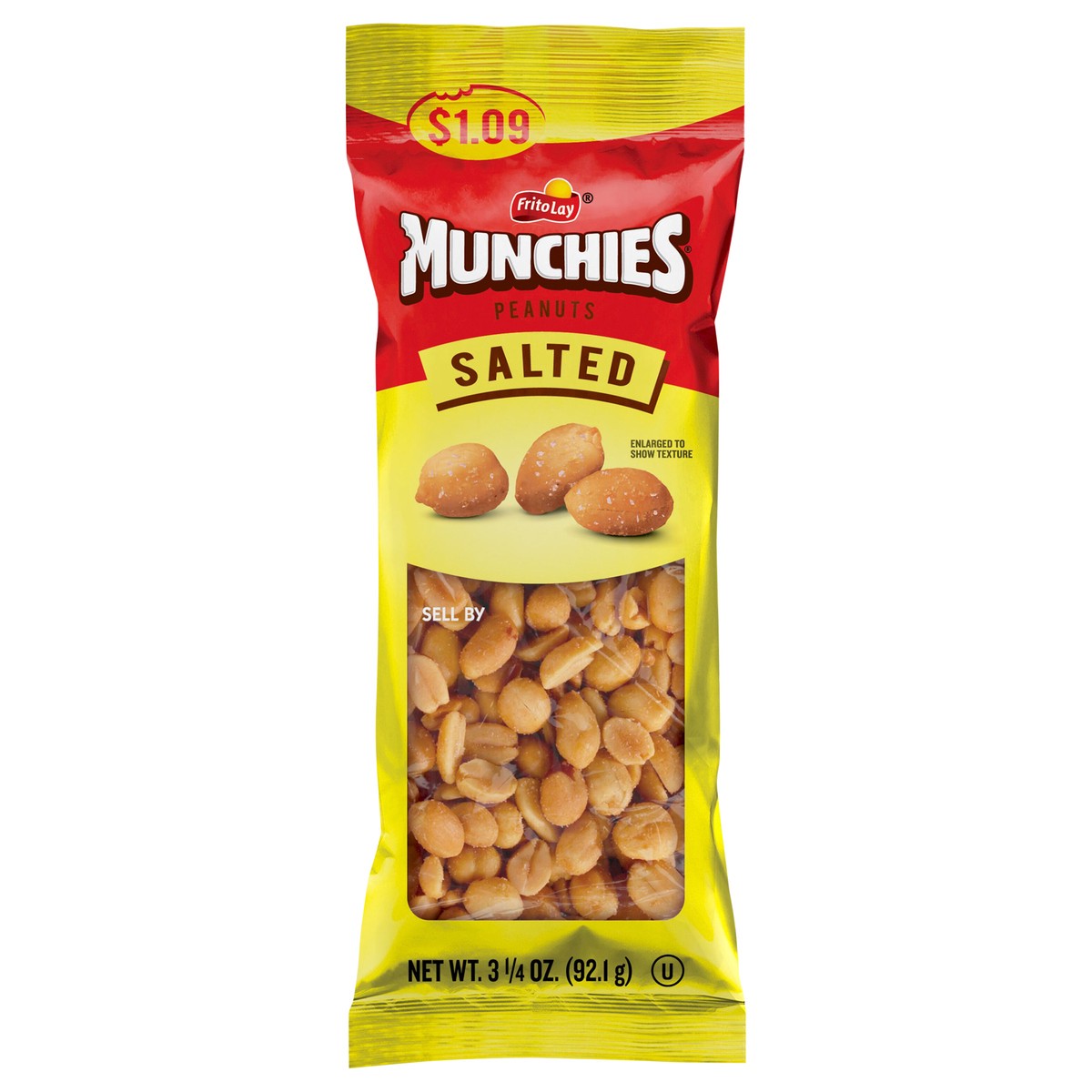 slide 1 of 8, Munchies Peanuts Salted 3 1/4 Oz, 3.25 oz