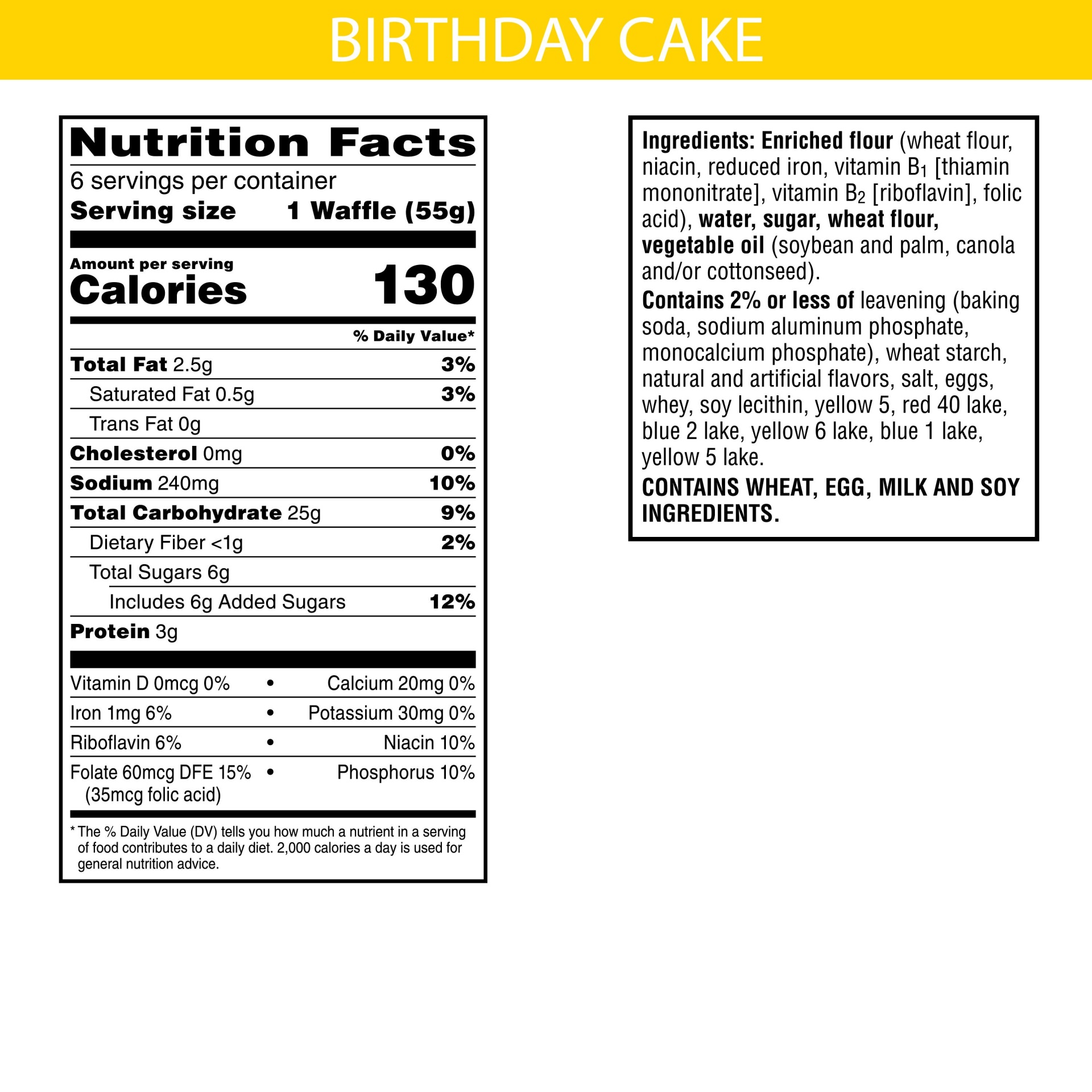 slide 3 of 4, Kellogg's Frozen Waffles, Birthday Cake, 11.6 oz