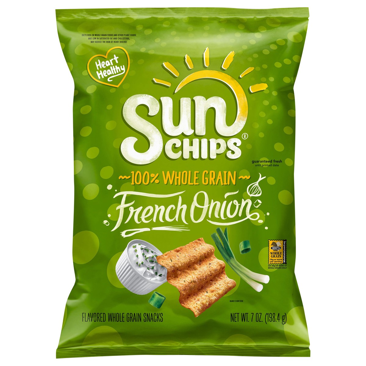 slide 1 of 1, SunChips Whole Grain Snacks , French Onion, 7 oz